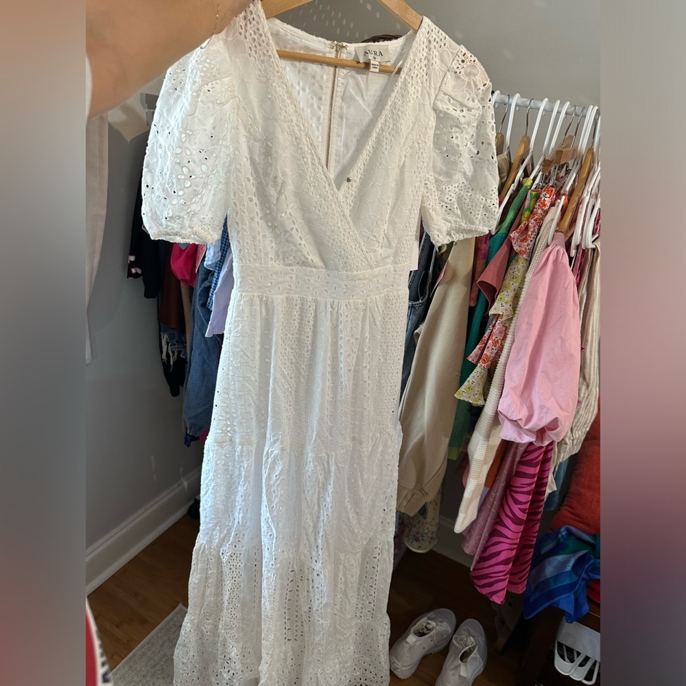 Aura White Maxi Dress